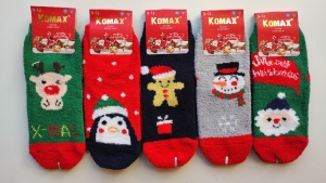 Новогодние носки детские зимние S.123-3-1 5-12 лет
