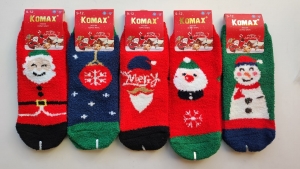 Новогодние носки детские зимние S.123-4-1 5-12 лет