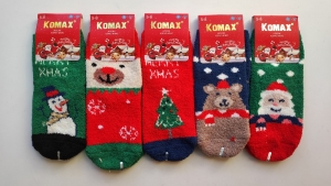 Новогодние носки детские зимние S.123-4-2 5-12 лет