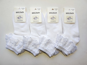 Носки детские белые 3830А-3 сетка